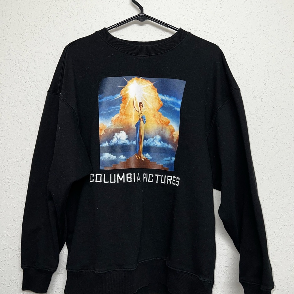Columbia Pictures Embroidered Crewneck - Black - Medium